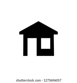 Home Icon in Glyph Style. UI Web Vector. House Illustration. Property Sign. 
Residence Symbol. Residencial Signage. 