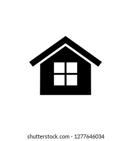 Home Icon in Glyph Style. UI Web Vector. House Illustration. Property Sign. 
Residence Symbol. Residencial Signage.