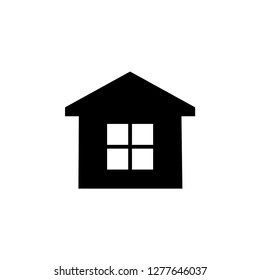 Home Icon in Glyph Style. UI Web Vector. House Illustration. Property Sign. 
Residence Symbol. Residencial Signage.