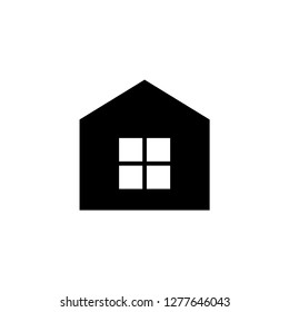 Home Icon in Glyph Style. UI Web Vector. House Illustration. Property Sign. 
Residence Symbol. Residencial Signage.