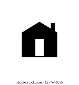 Home Icon in Glyph Style. UI Web Vector. House Illustration. Property Sign. 
Residence Symbol. Residencial Signage.