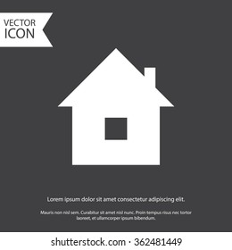 home icon, gray icon. eps 10.