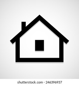 Home icon great for any use. Vector EPS10.