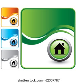 home icon green wave backgrounds