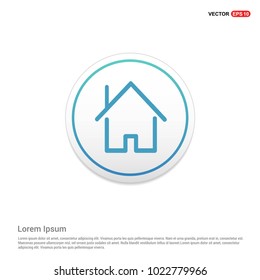 Home Icon Hexa White Background icon template