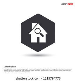 Home Icon Hexa White Background icon template -  vector icon