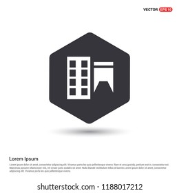 Home icon Hexa White Background icon template - Free vector icon