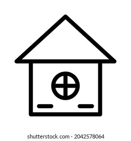 Home Icon – House Icon. Black and White.