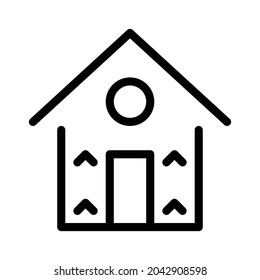 Home Icon – House Icon. Black and White.