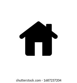 Home icon. House building icon vector illustration