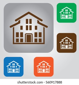 home icon. house button