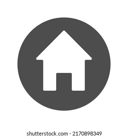 Home Icon. House icon. Home icon in circle. Vector illustration.