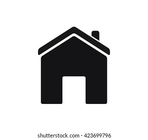 Home icon. House illustration. Home vector design. 