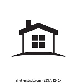 Home icon. House. Real estate. Property market. Vector icon isolated on white background.