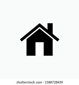 Home Icon. House, Residence Symbol - Vector.   