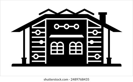 Startseite Symbol, Haus, Residenz, Villa, Immobilien Icon Vektorgrafik Illustration