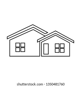 Home icon - House sign vector - outline