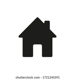 Home icon. House symbol illustration vector to be used in web applications. House flat pictogram isolated. Stay home. Line icon representing house for web site or digital apps. 