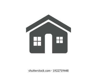 Icono de inicio. Vector de ilustración de símbolo de casa que se va a utilizar en aplicaciones web. Pictograma plano en casa aislado. Quédate en casa. Icono de línea que representa la casa para sitio web o aplicaciones digitales.