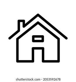 Home icon. House symbol illustration vector to be used in web applications. House flat pictogram isolated. Stay home. Line icon representing house for web site or digital apps. perfect icon
