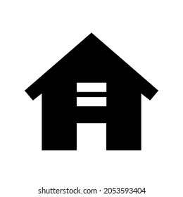 Home icon. House symbol illustration vector to be used in web applications. House flat pictogram isolated. Stay home. glyph icon representing house for web site or digital apps. perfect icon