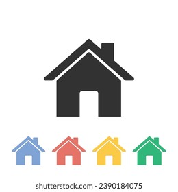 Home icon. House symbol illustration vector