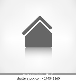 Home icon. House symbol. interface element.
