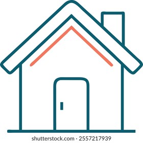 Home icon house symbol residential cottage illustration and vector design 