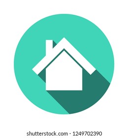 home icon. house symbol. vector simple flat design