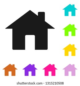 Home icon. House vector icon