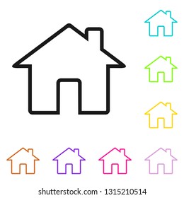 Home icon. House vector icon