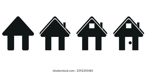  home icon, house icon vector icon