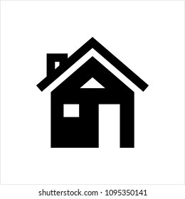 Home Icon , House Vector Art Illustration