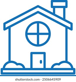 home icon, house icon vector (Blue version) 