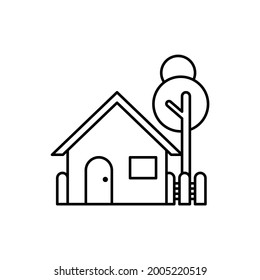 icono de casa, vector de casa, ilustración de cabina