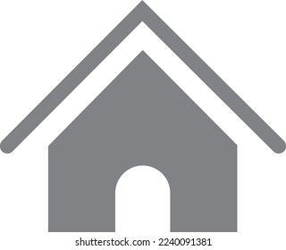 Home icon, house icon, Vector EPS 10 Dark gray