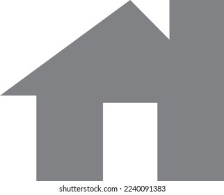 Home icon, house icon, Vector EPS 10 Dark gray