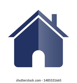 Home Icon. House Icon Vector in Flat Style. 