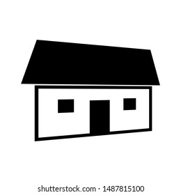Home Icon. House Icon Vector in Flat One Color Style. 