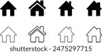 Home Icon. House icon Vector illustration.