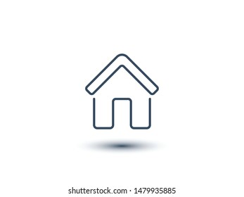 Home icon. House vector illustration EPS10. Real estate concept