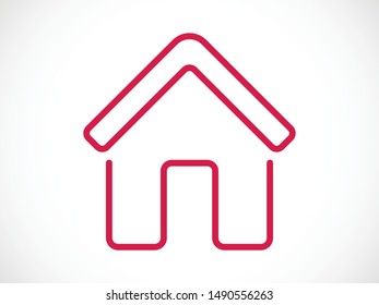 Home icon. House vector illustration EPS10. Real estate concept