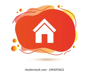 Home icon. House vector illustration EPS10. Real estate concept