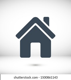 Home icon. House vector illustration EPS10. Real estate concept