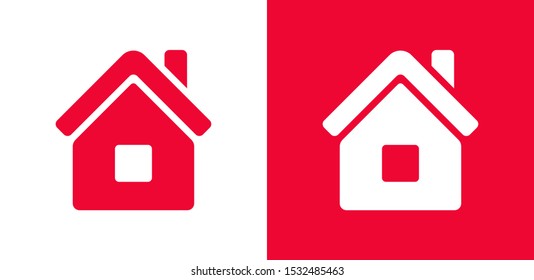 Home icon. House vector illustration EPS10. Real estate concept