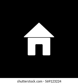 Home icon, house vector illustration