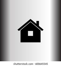 Home icon, house vector illustration