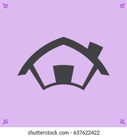 Home icon, house vector illustration