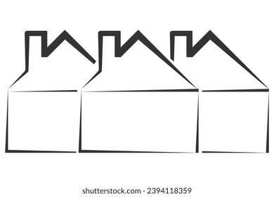 Home icon. House vector ilustration.