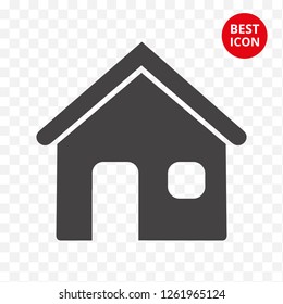 Home icon. House vector logo. Simple flat style. Minimal design concept. For mobile applications interior furniture office business logo companies smart home system security service.